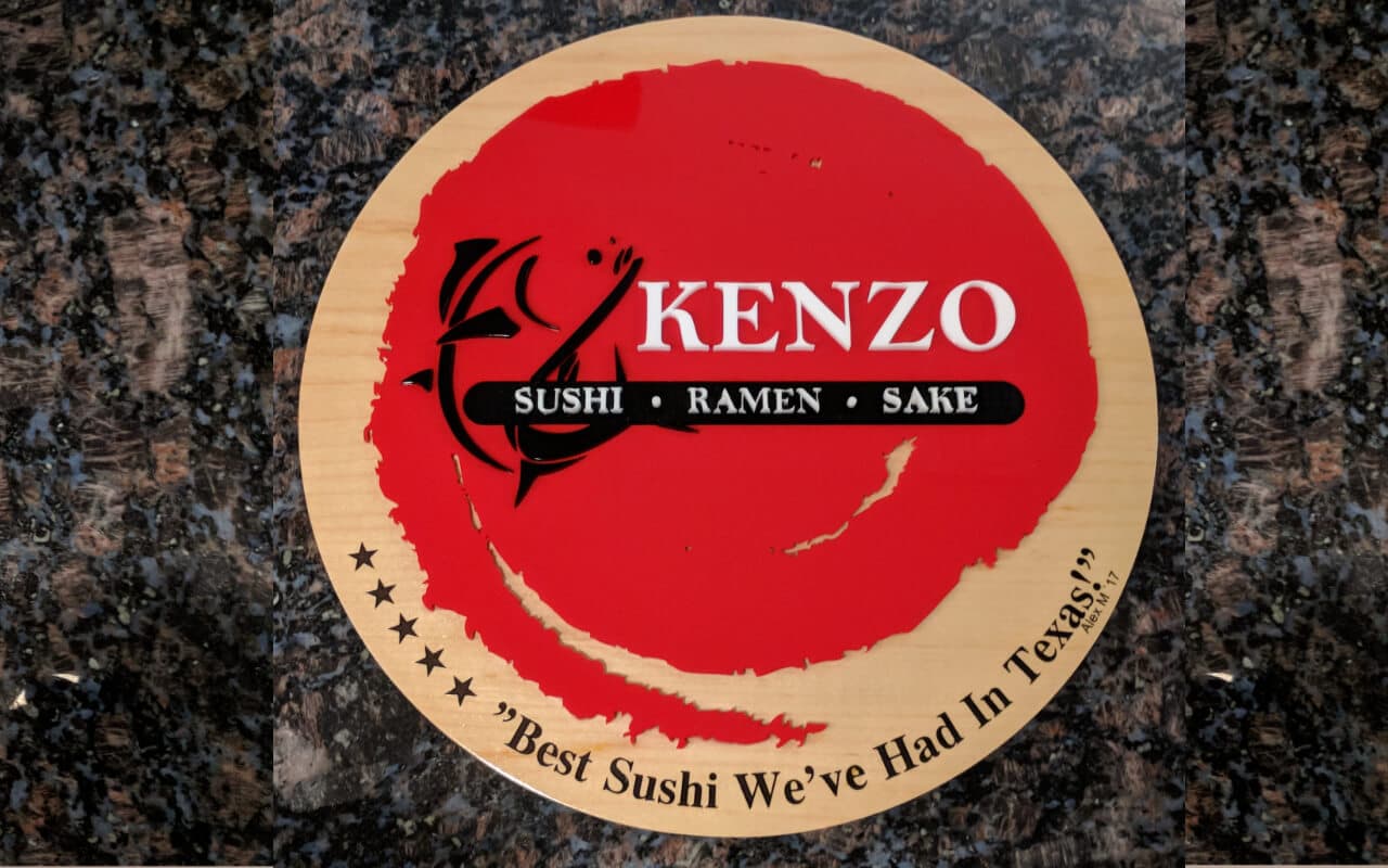 Kenzo Sushi Acrylic Sign