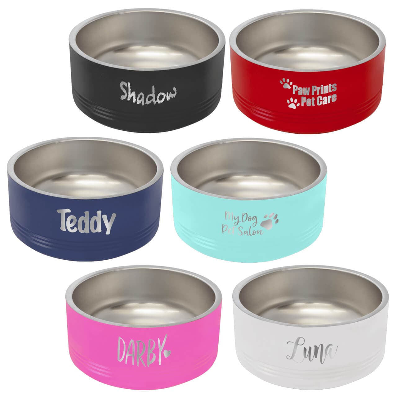 Lasner Engraved Pet Bowls