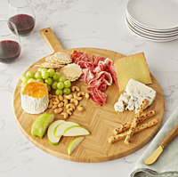 Herringbone Bamboo Charcuterie Board