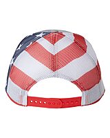 Kati Trucker Hat-Heather Grey-USA Flag