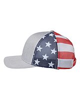Kati Trucker Hat-Heather Grey-USA Flag