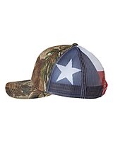 Kati Trucker Hat-Real Tree Camo-Texas Flag
