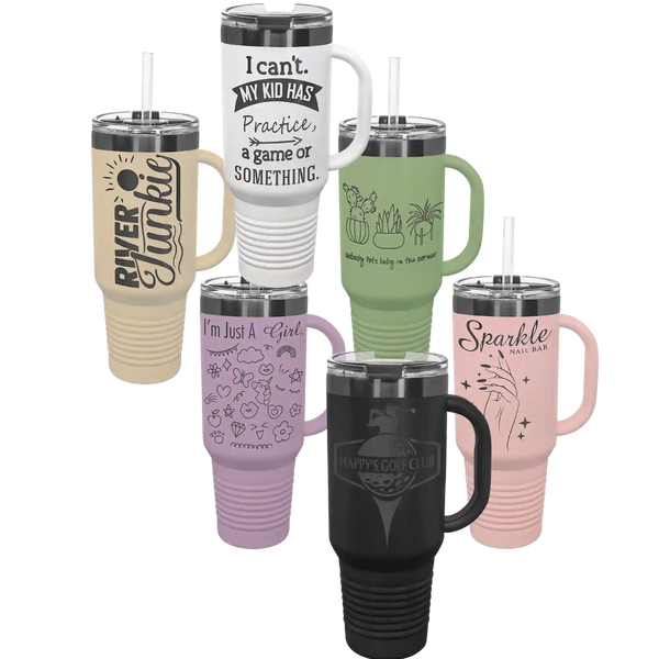 40 oz. Travel Mug - Ghost Black Collection