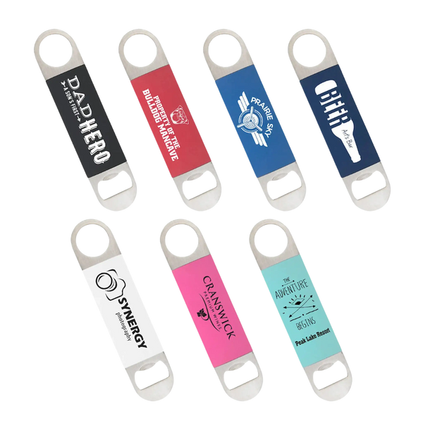 Stainless Steel Laserable Silicone Bottle Opener