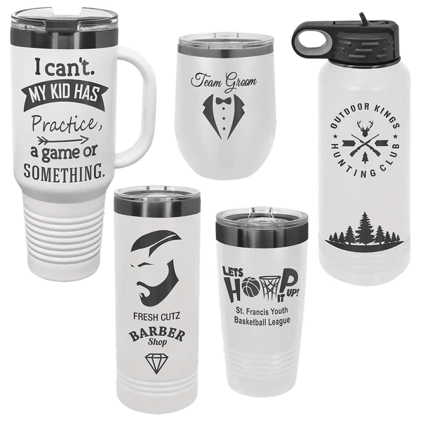 12 oz. Stemless Wine Tumbler - Ghost Black Collection